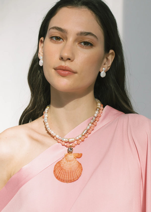 Jennifer Behr Roma Necklace Coral