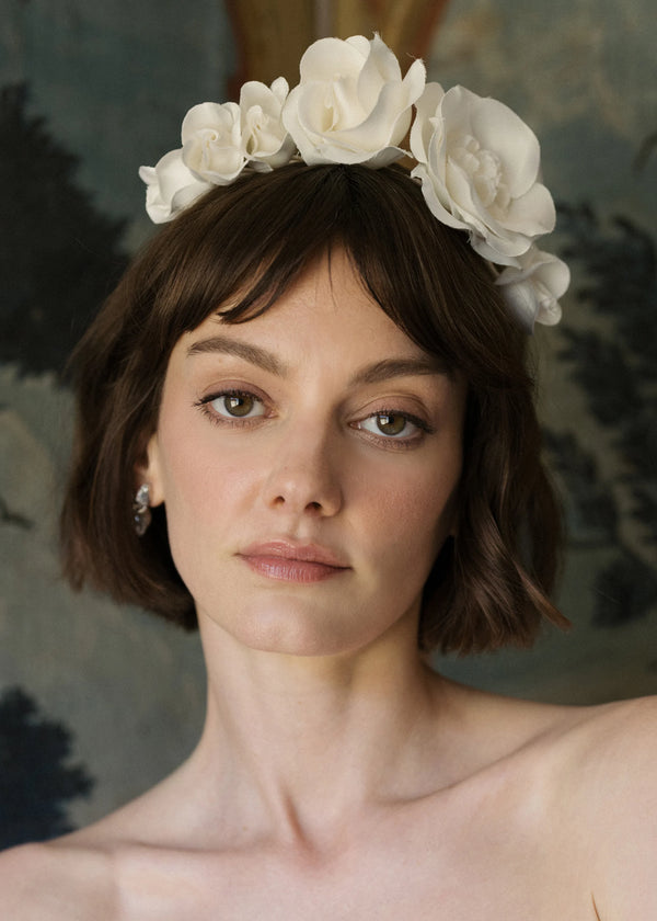 Jennifer Behr Rosalia Vine Headband Cream