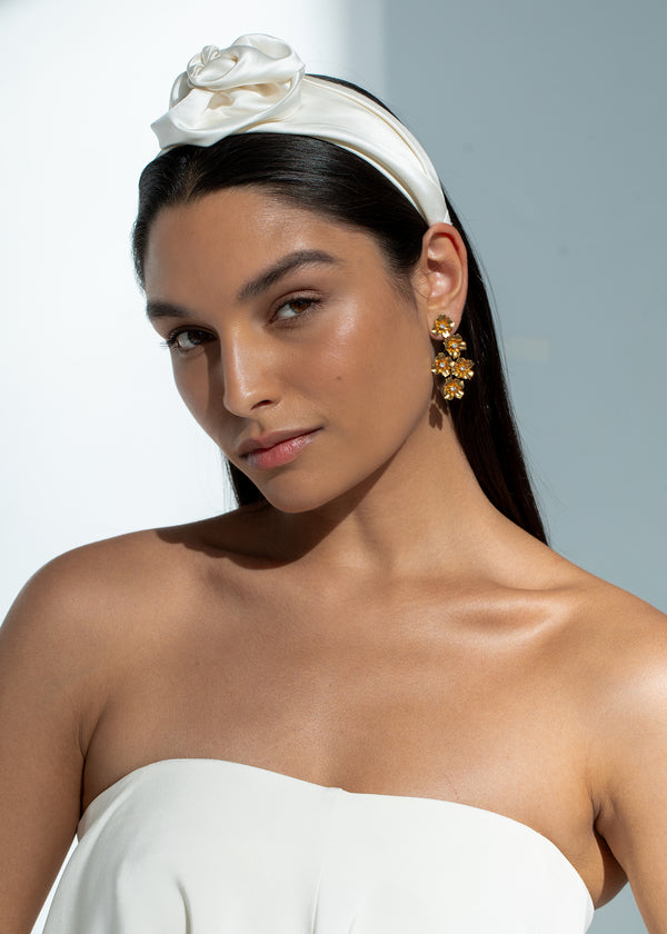 Jennifer Behr Rosalina Headband Cream