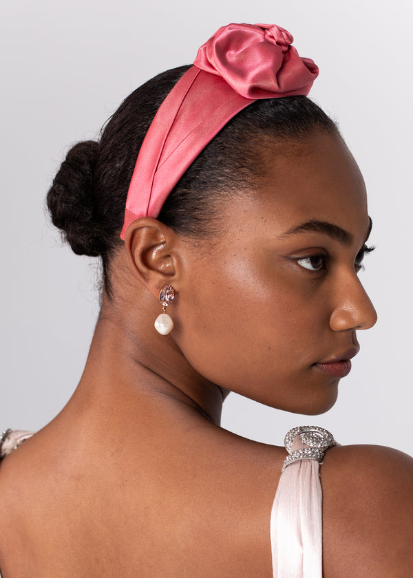 Jennifer Behr Rosalina Headband Tea Rose