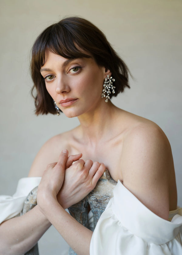 Jennifer Behr Roselyn Earrings Crystal