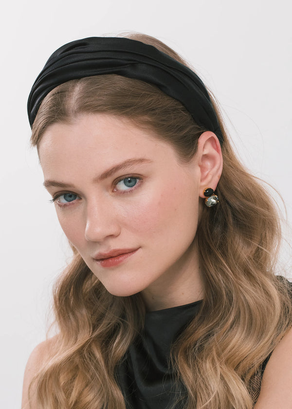 Jennifer Behr Sabrina Headband Black