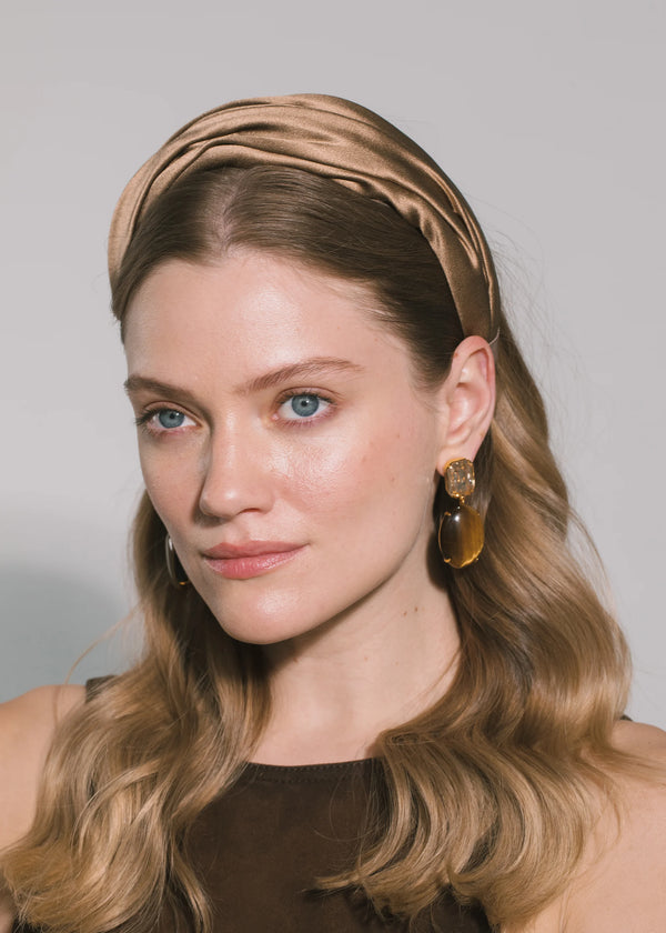 Jennifer Behr Sabrina Headband Cappuccino