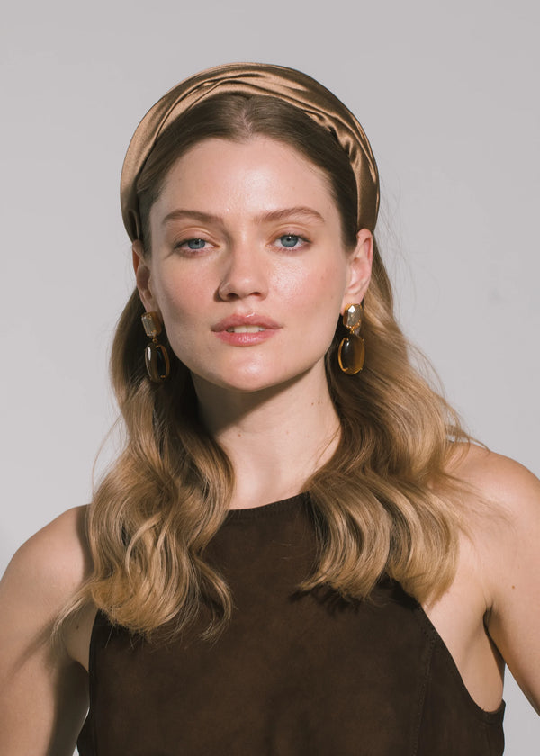 Jennifer Behr Sabrina Headband Cappuccino