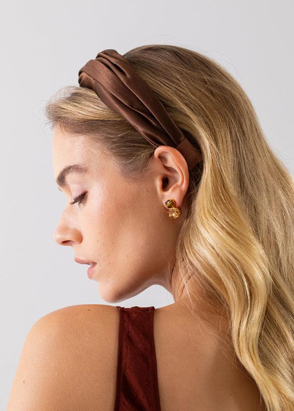 Jennifer Behr Sabrina Headband Espresso