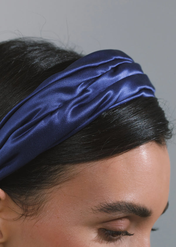 Jennifer Behr Sabrina Headband Navy