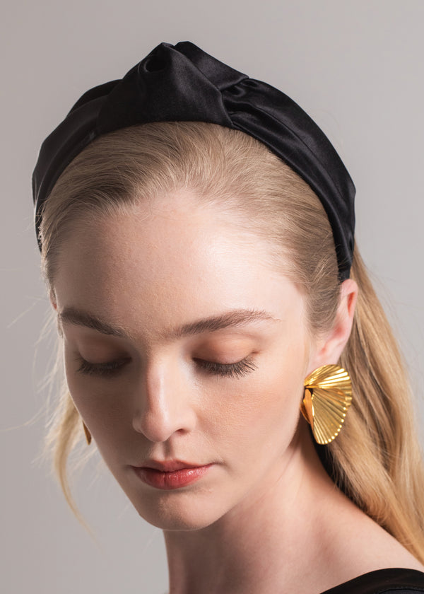 Jennifer Behr Samaya Headband Black