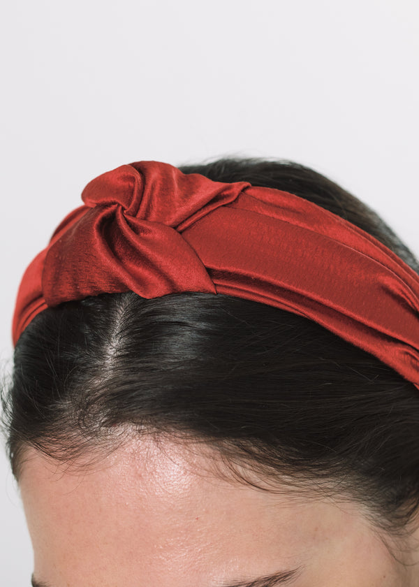 Jennifer Behr Samaya Headband Cayenne