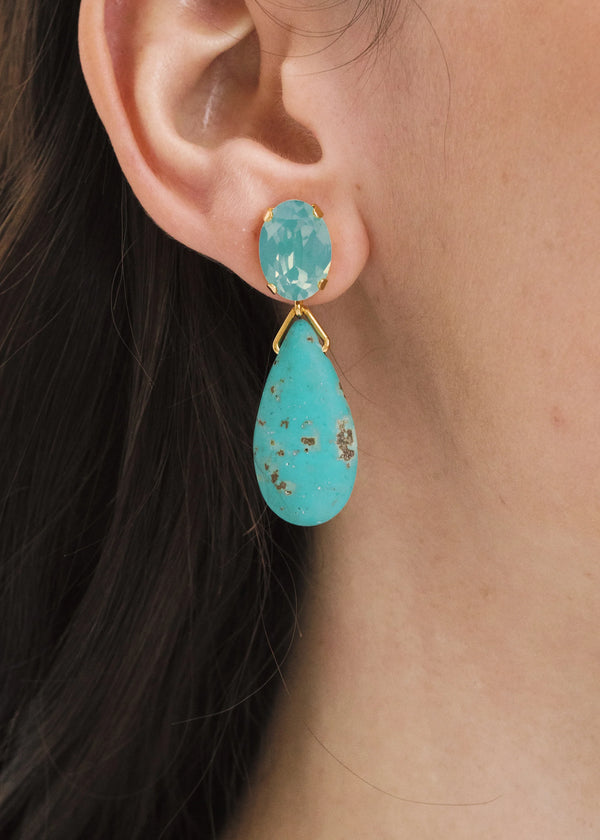 Jennifer Behr Sanremo Earrings Turquoise