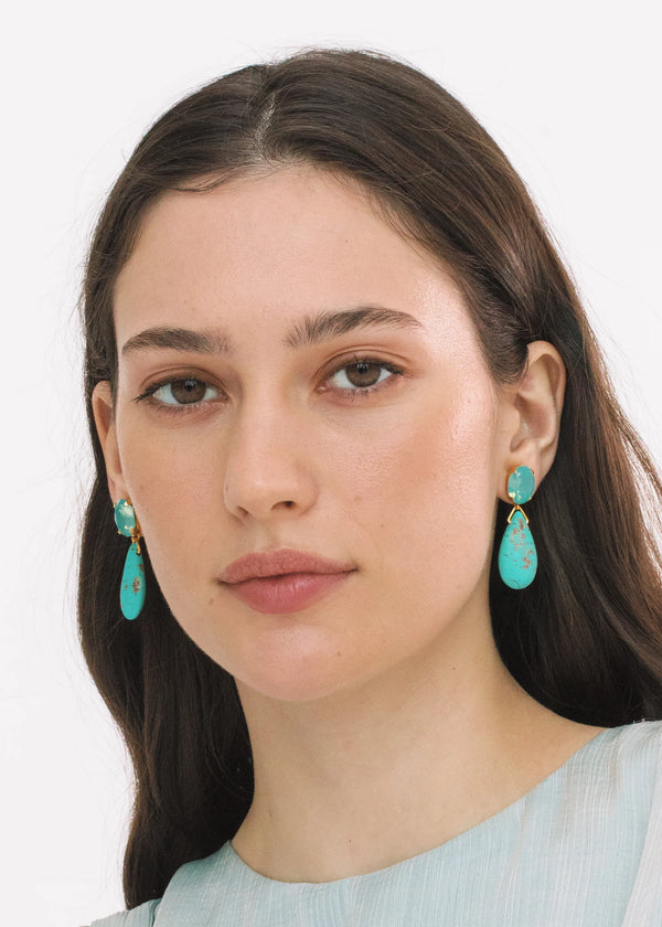 Jennifer Behr Sanremo Earrings Turquoise
