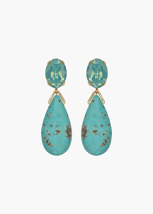 jennifer behr Sanremo Earrings Turquoise