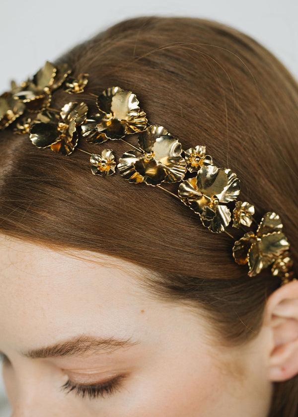 Jennifer Behr Sariyah Headband Gold
