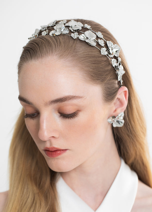 Jennifer Behr Sariyah Headband Silver