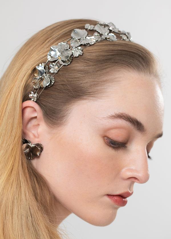 Jennifer Behr Sariyah Headband Silver