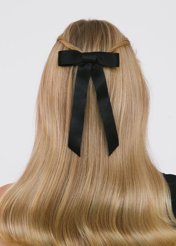 Jennifer Behr Sasha Bow Barrette Black