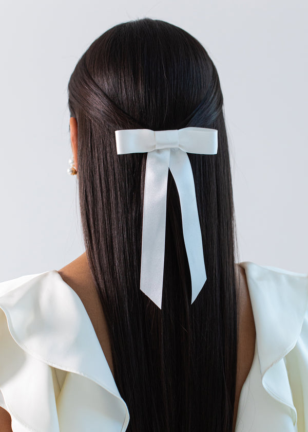 Jennifer Behr Sasha Bow Barrette Ivory