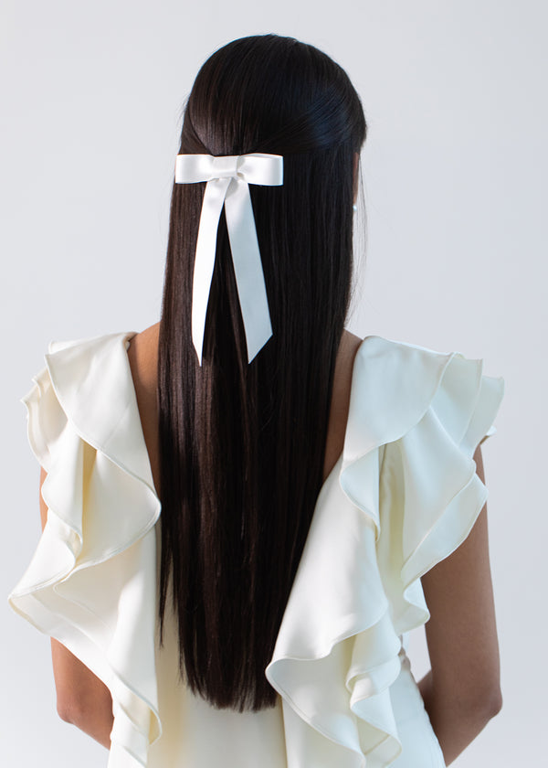 Jennifer Behr Sasha Bow Barrette Ivory