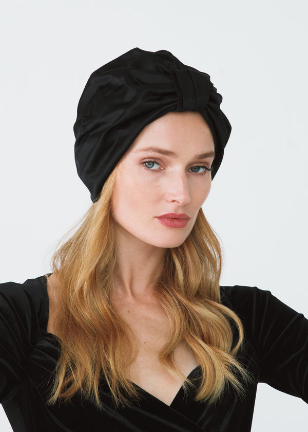 Jennifer Behr Sasha Turban Black