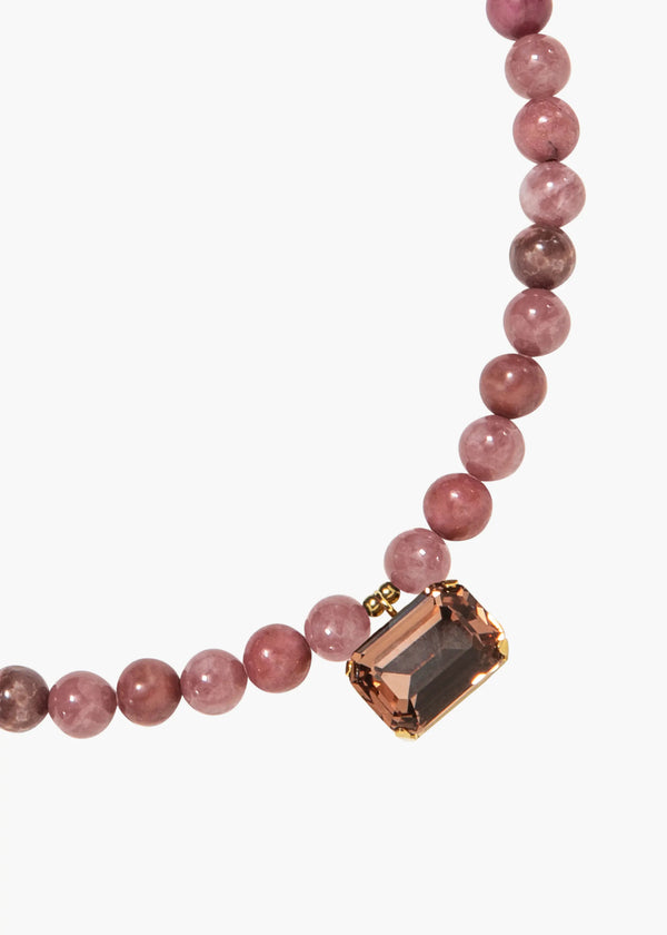 Jennifer Behr Sidonie Necklace Rhodonite