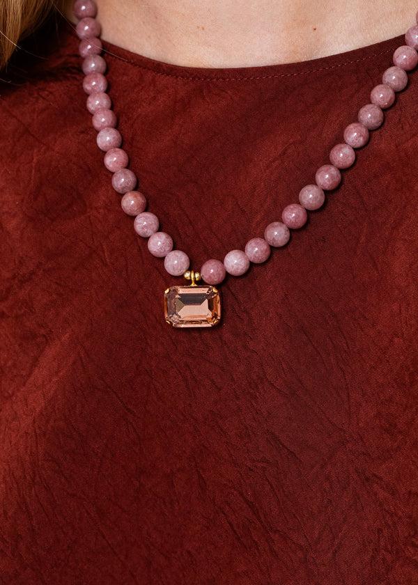 Jennifer Behr Sidonie Necklace Rhodonite
