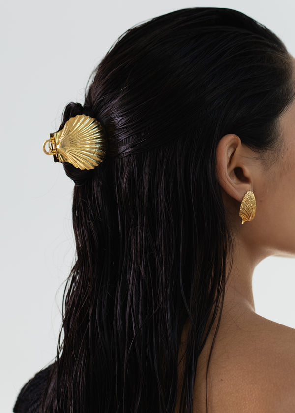 Jennifer Behr Siren Jaw Clip Gold