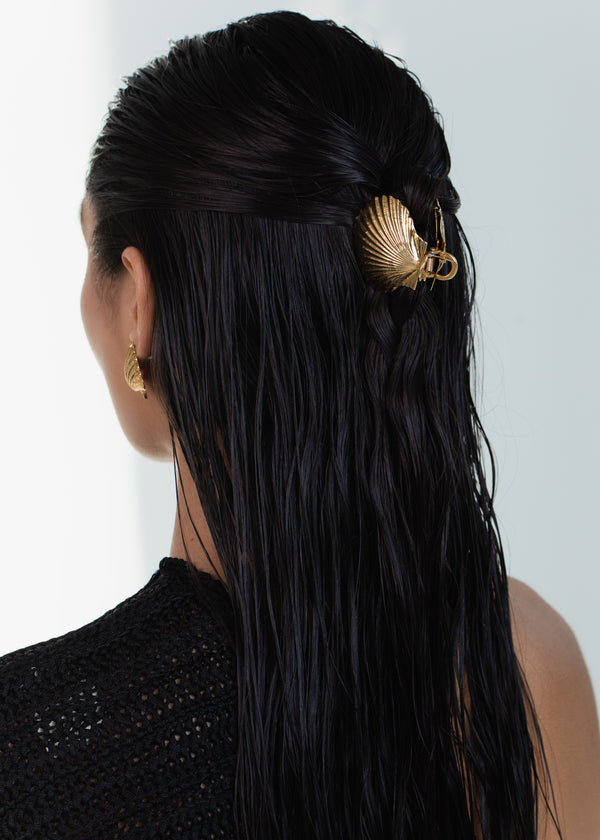 Jennifer Behr Siren Jaw Clip Gold