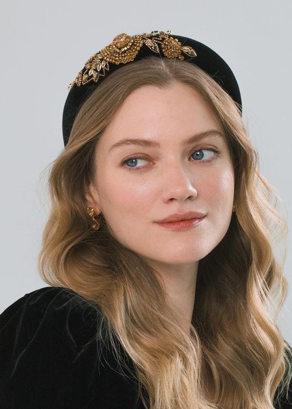 Jennifer Behr Stefanya Headband Golden