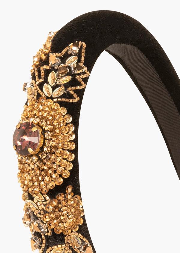 Jennifer Behr Stefanya Headband Golden