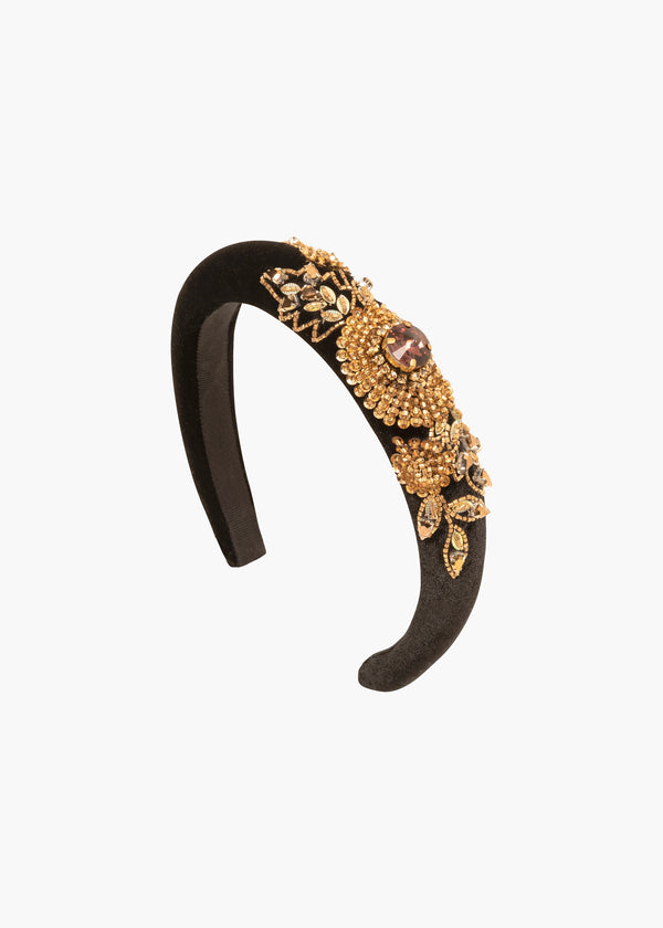 jennifer behr Stefanya Headband Golden