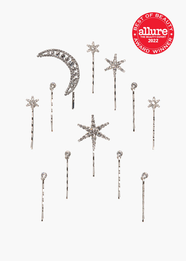 jennifer behr Supernova Bobby Pin Set Crystal