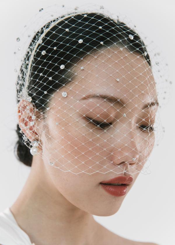 Jennifer Behr Sylvia Voilette Cream