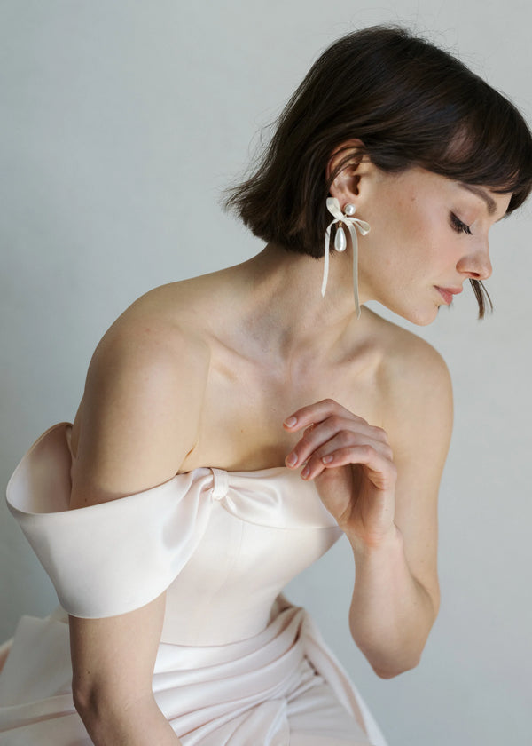 Jennifer Behr Sylvie Earrings Cream