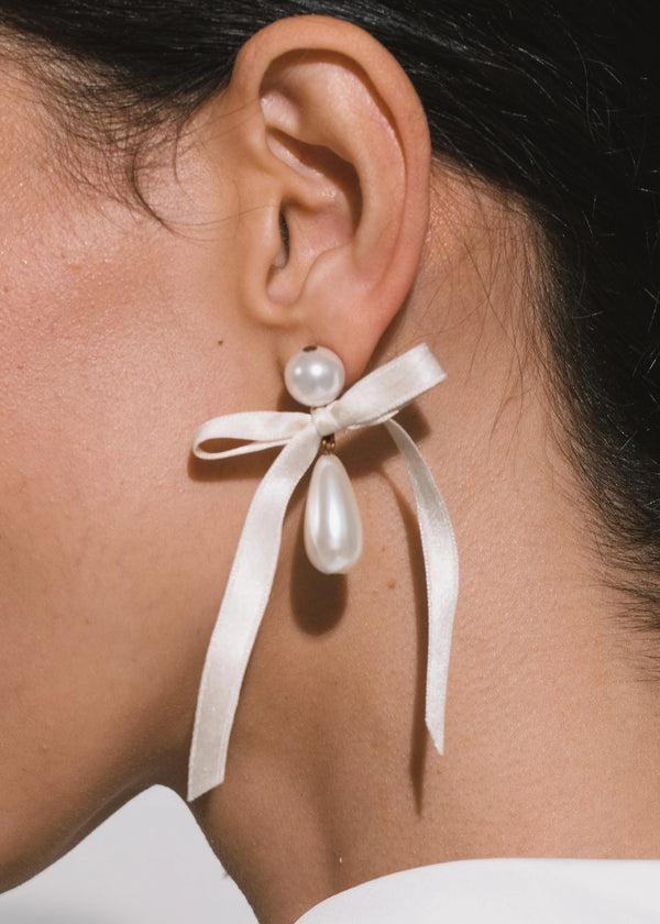 Jennifer Behr Sylvie Earrings Cream