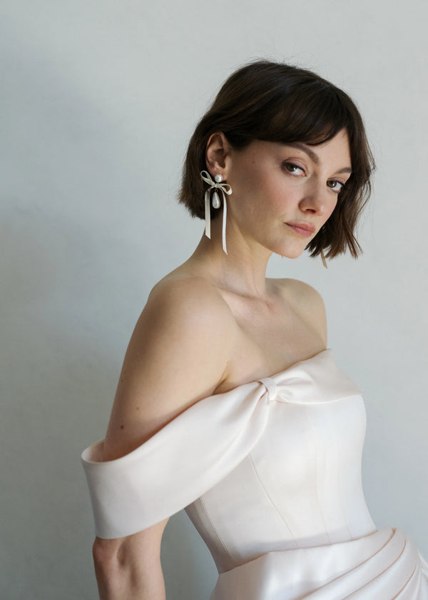 Jennifer Behr Sylvie Earrings Cream