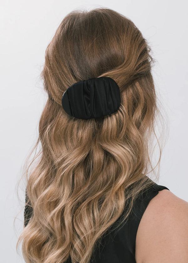 Jennifer Behr Tasha Jaw Clip Black