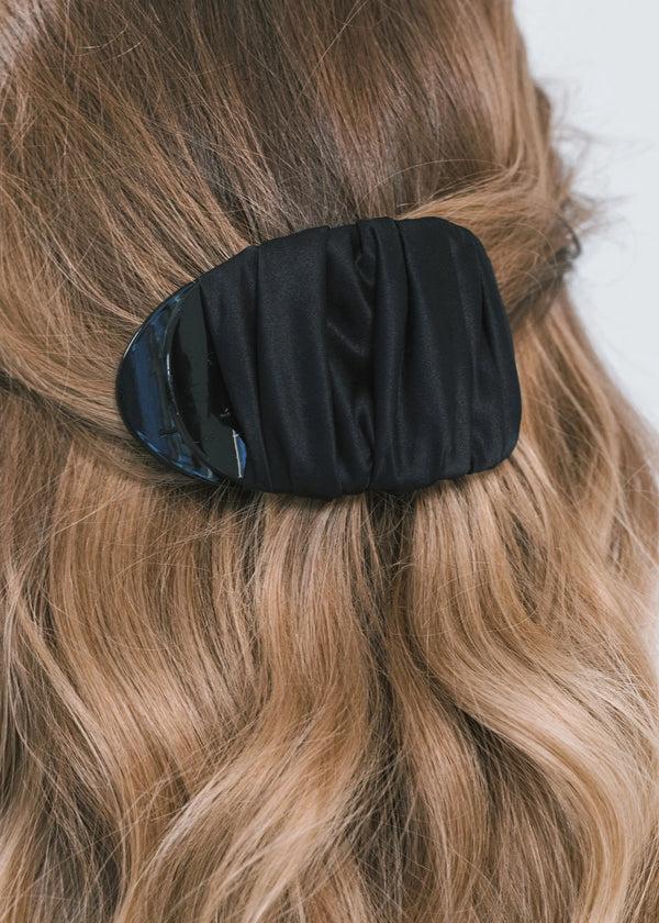 Jennifer Behr Tasha Jaw Clip Black