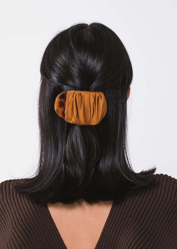 Jennifer Behr Tasha Jaw Clip Mocha