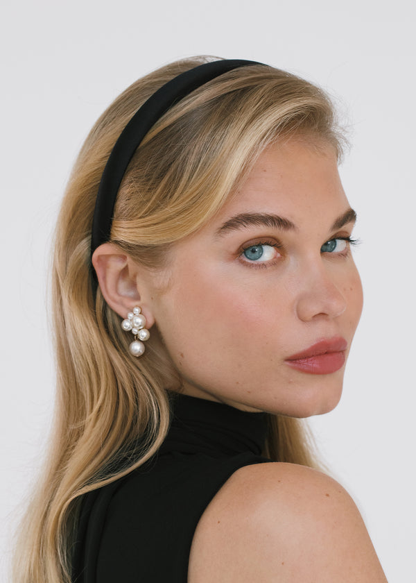 Jennifer Behr Tiana Headband Black