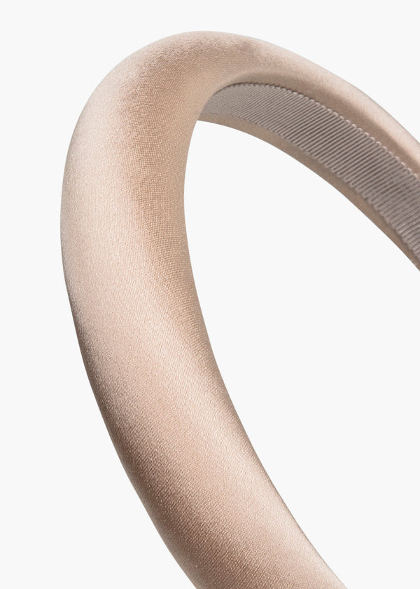 Jennifer Behr Tori Headband In Satin Almond
