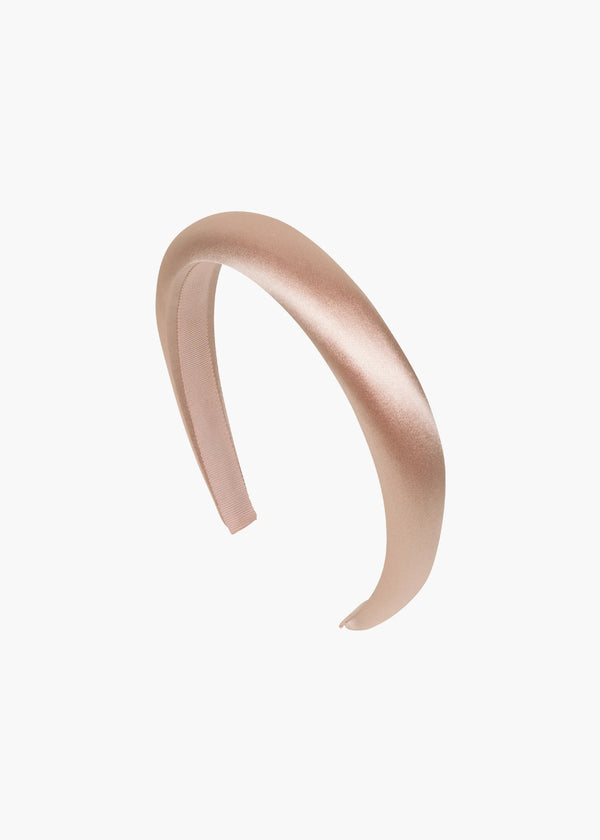 jennifer behr Tori Headband in Satin Almond