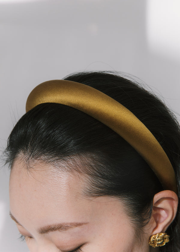 Jennifer Behr Tori Headband In Satin Bronze