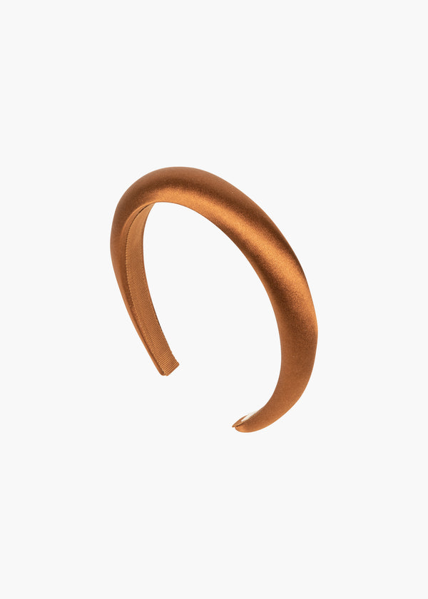jennifer behr Tori Headband in Satin Mocha