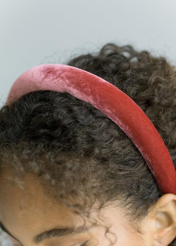Jennifer Behr Tori Headband In Velvet Antique Rose