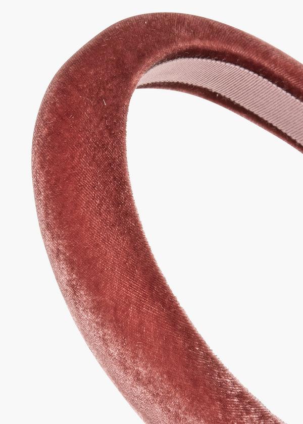 Jennifer Behr Tori Headband In Velvet Antique Rose