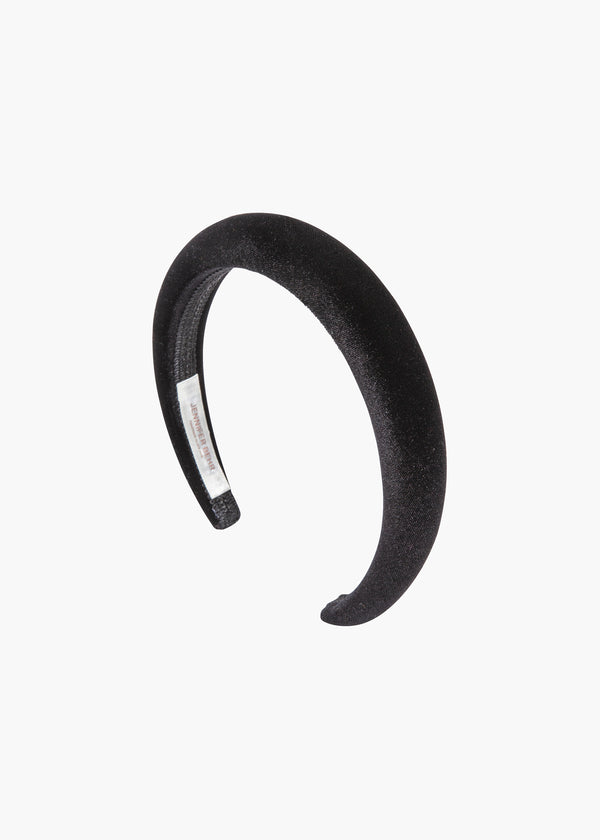 jennifer behr Tori Headband in Velvet Black