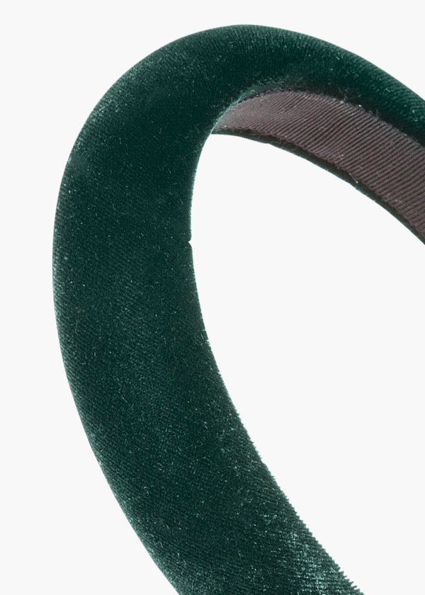 Jennifer Behr Tori Headband In Velvet Emerald