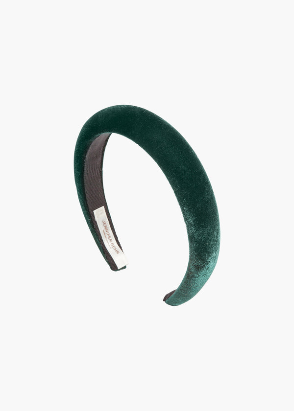 jennifer behr Tori Headband in Velvet Emerald