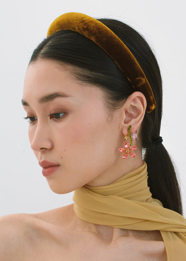 Jennifer Behr Tori Headband In Velvet Topaz