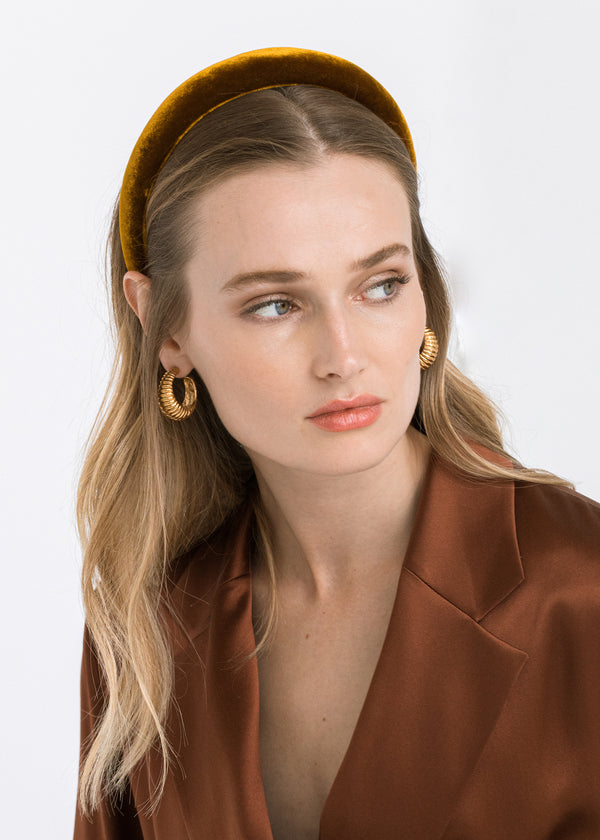 Jennifer Behr Tori Headband In Velvet Topaz