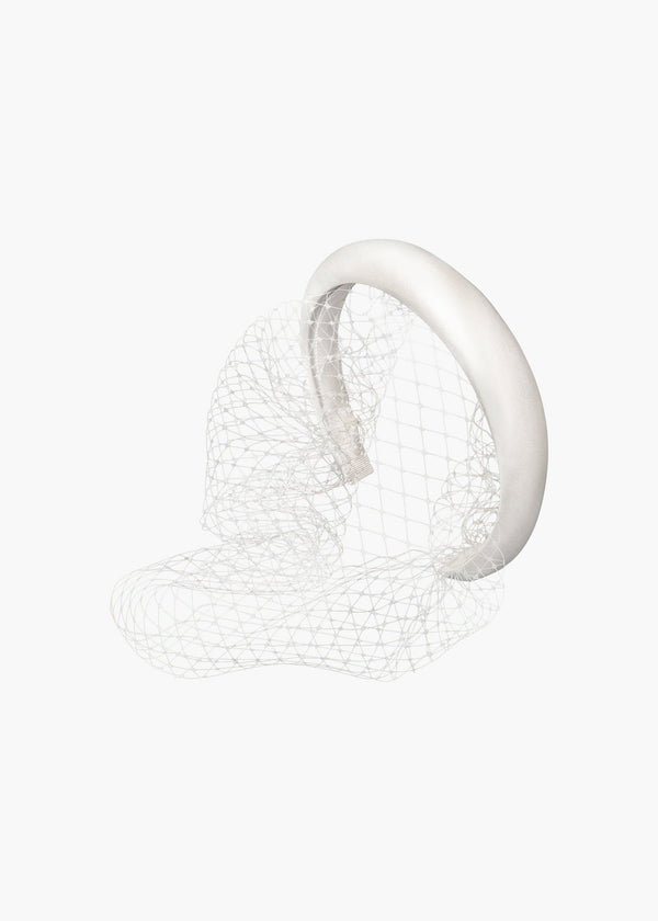 jennifer behr Tori Voilette Headband Cream